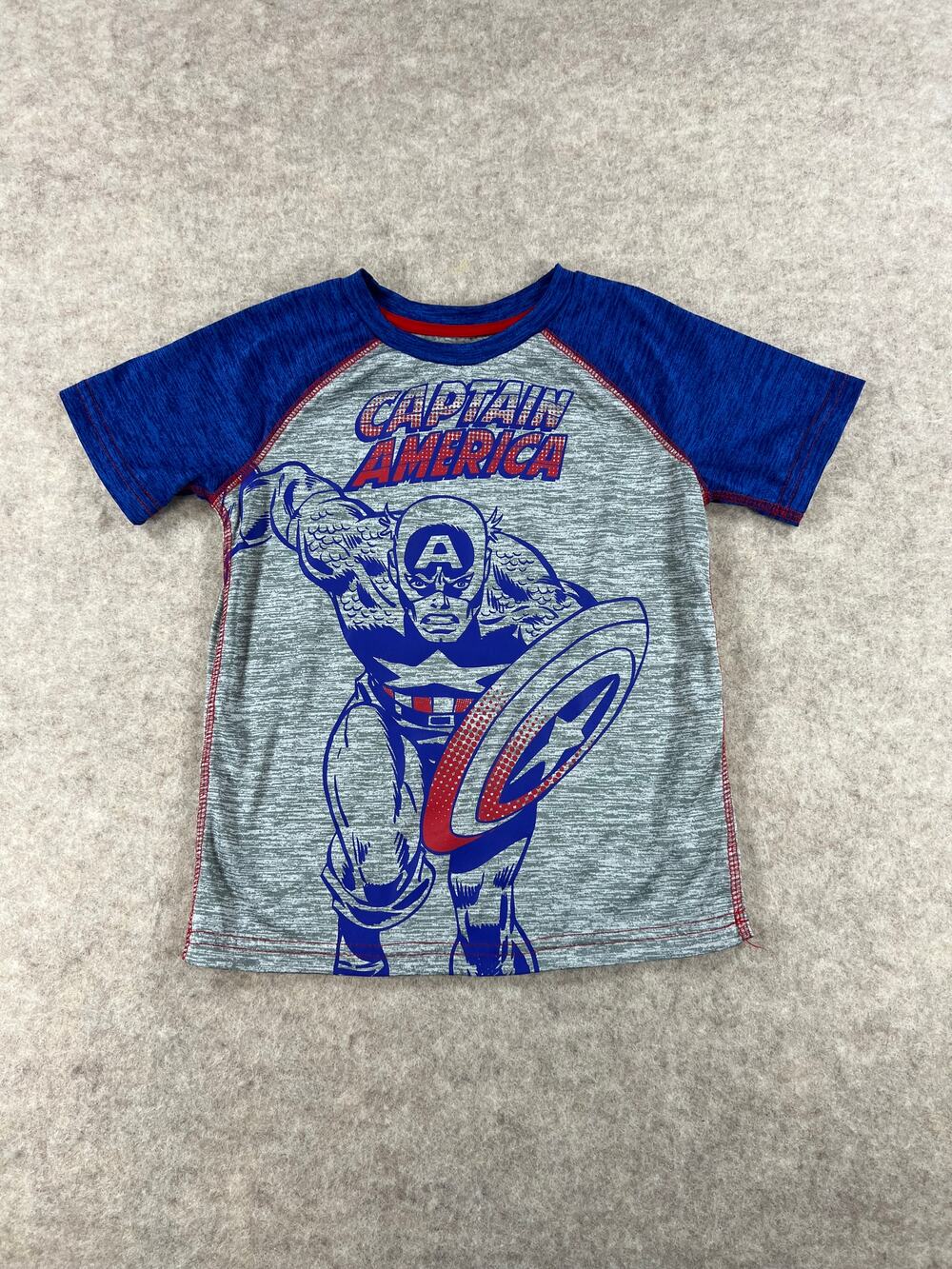 Jumping Beans Captain America Active Tee Shirt Boys Size 6